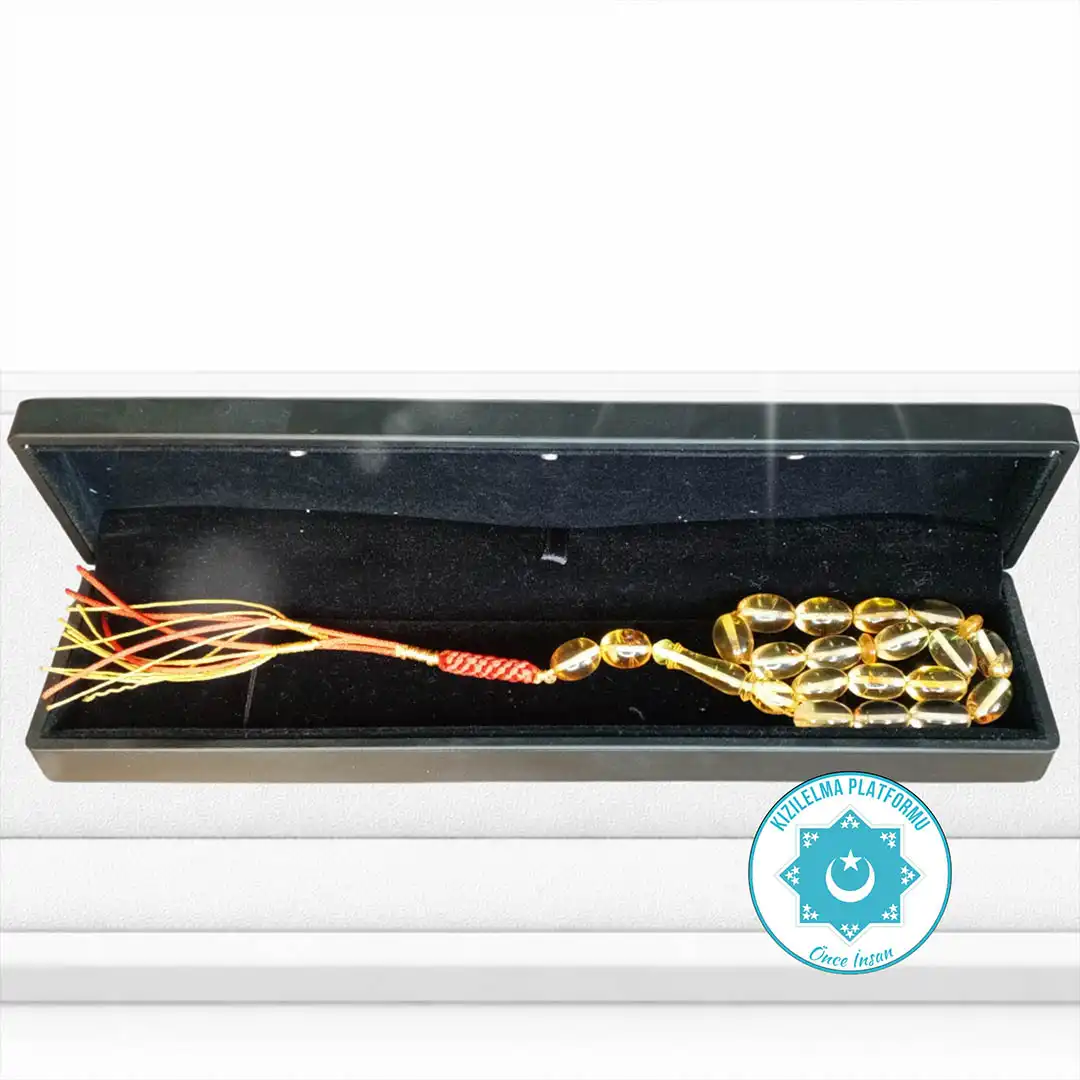 Orijinal Fosilli Damla Tesbih