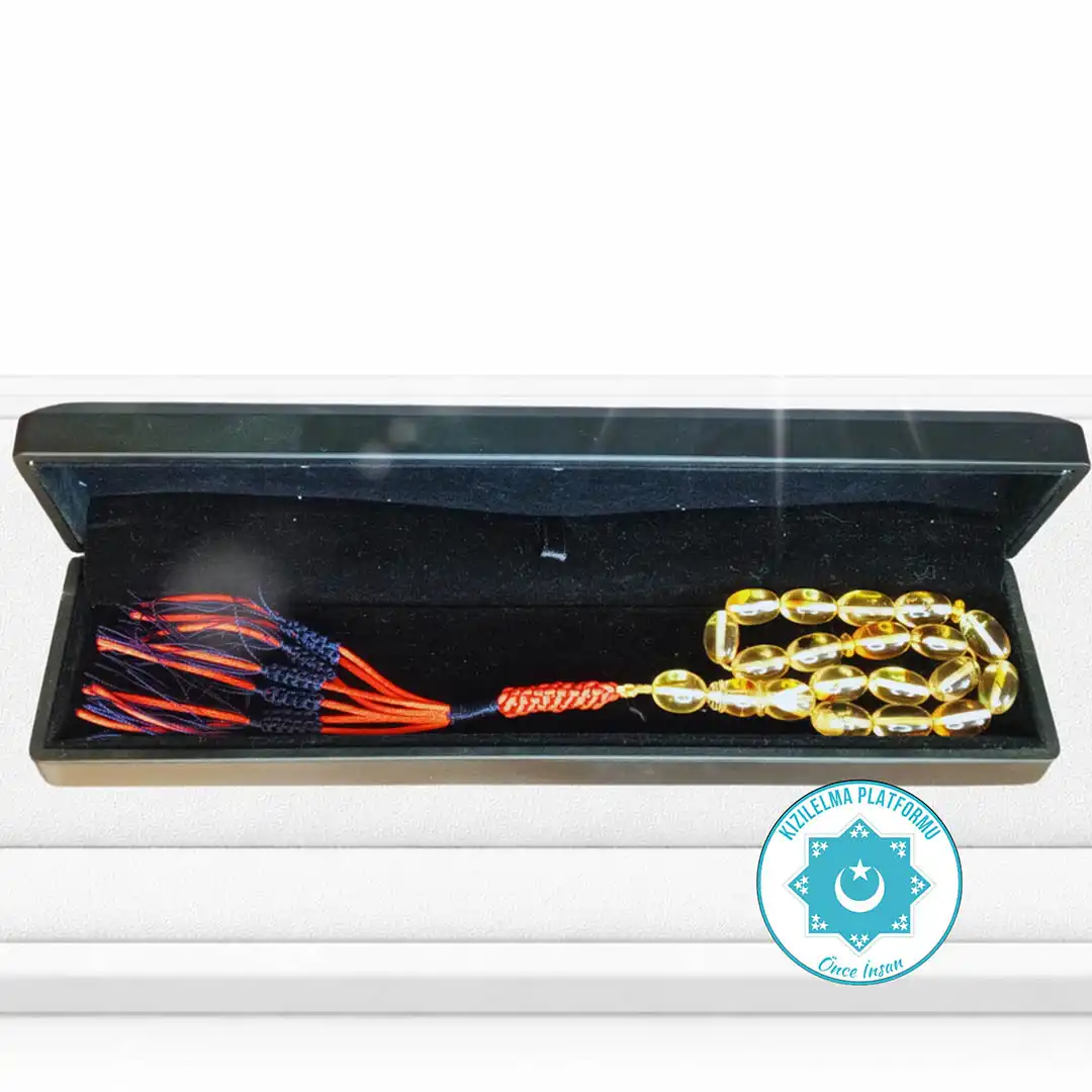 Orijinal Fosilli Damla Tesbih